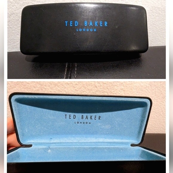 Ted Baker Hard Black Glasses Sunglasses Eyeglasses Case - Picture 1 of 12